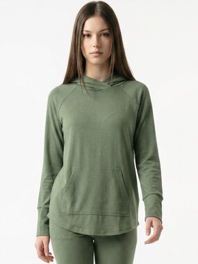 LuLaRoe lightweight Olive Green Hooded Pullover- LuLaRoe Amber